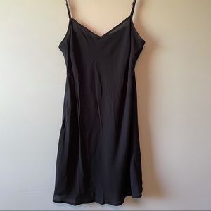 Black dress slip